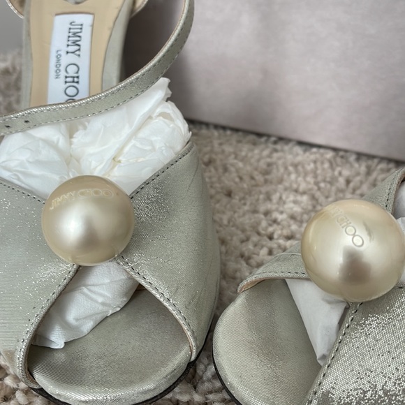 Jimmy Choo size 8.5 Bride shoe (wore once!) - Picture 14 of 17